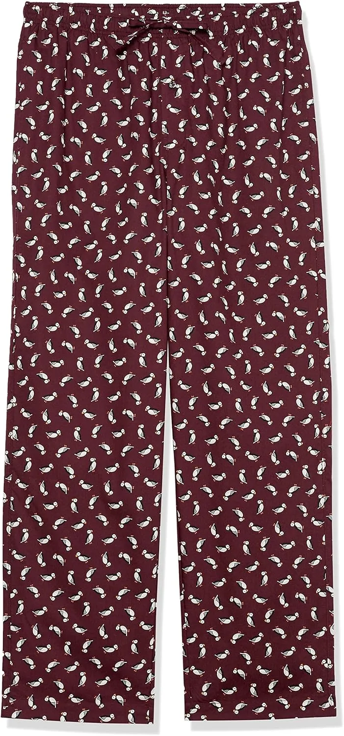 Amazon Essentials Men's Straight-Fit Woven Pajama Pant with Pockets