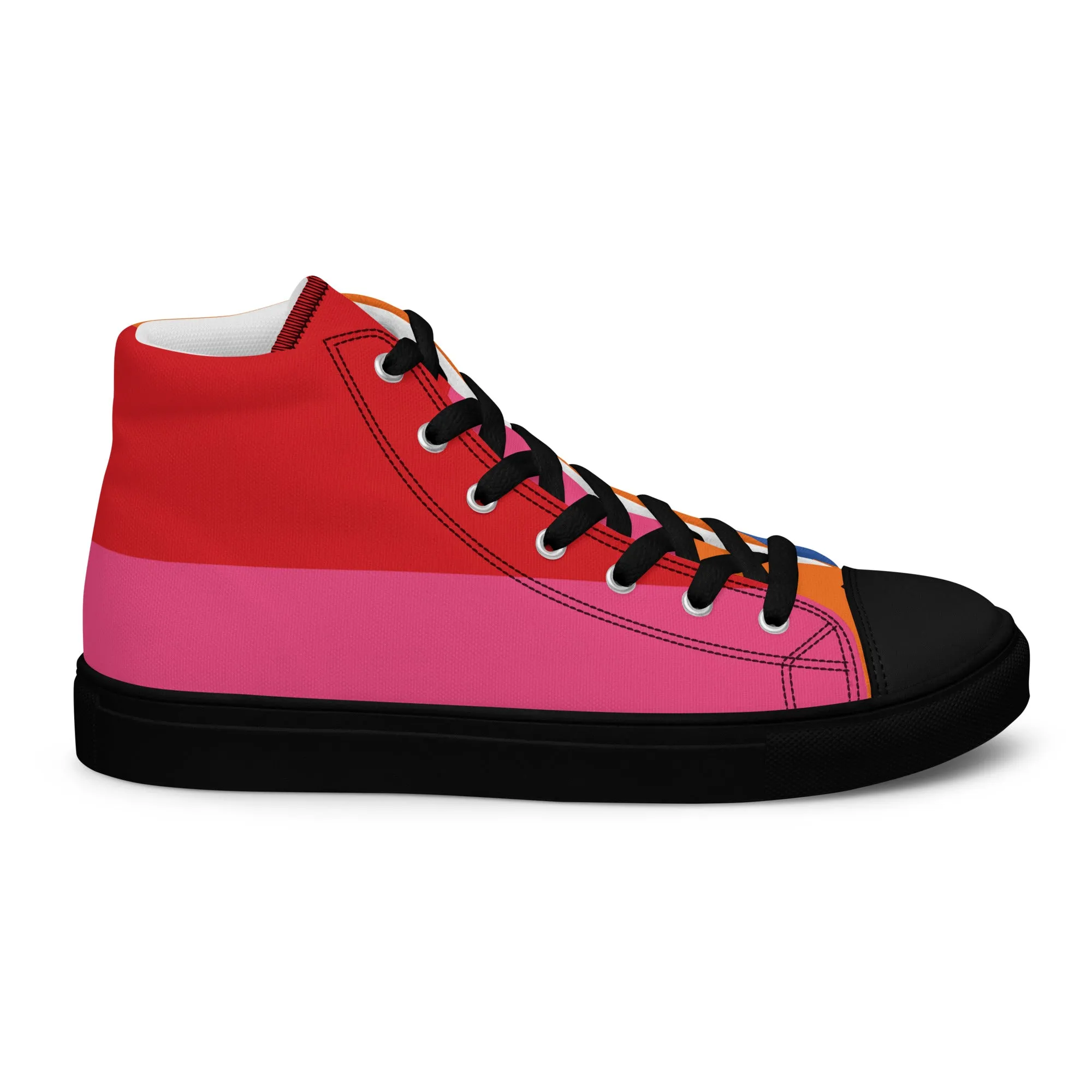 COLORFUL Men’s High Top Canvas Shoes (80's Flow)