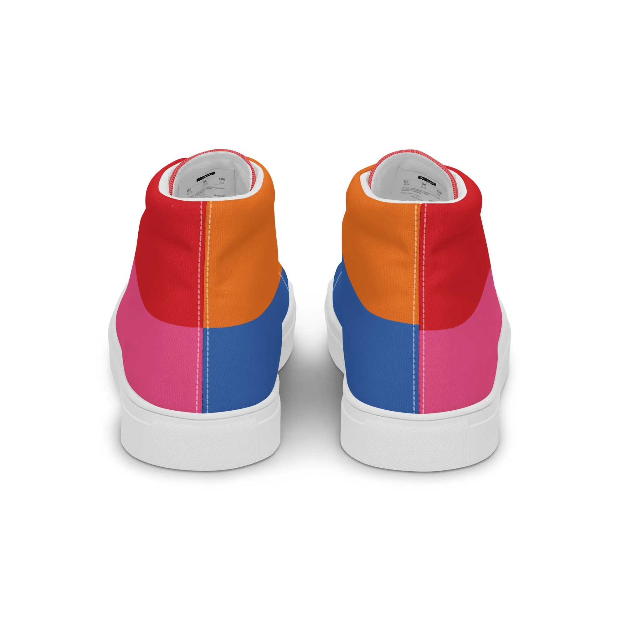 COLORFUL Men’s High Top Canvas Shoes (80's Flow)