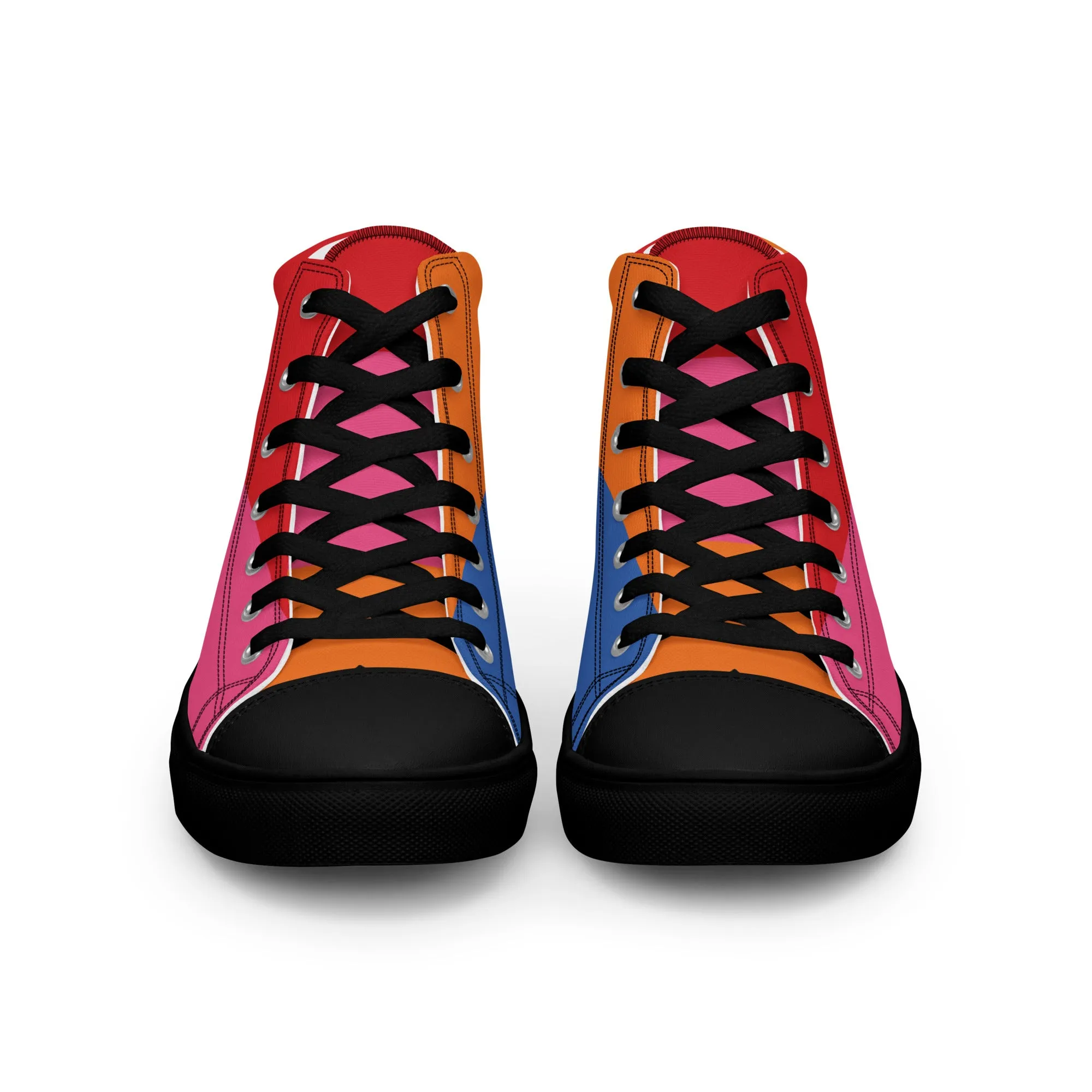 COLORFUL Men’s High Top Canvas Shoes (80's Flow)
