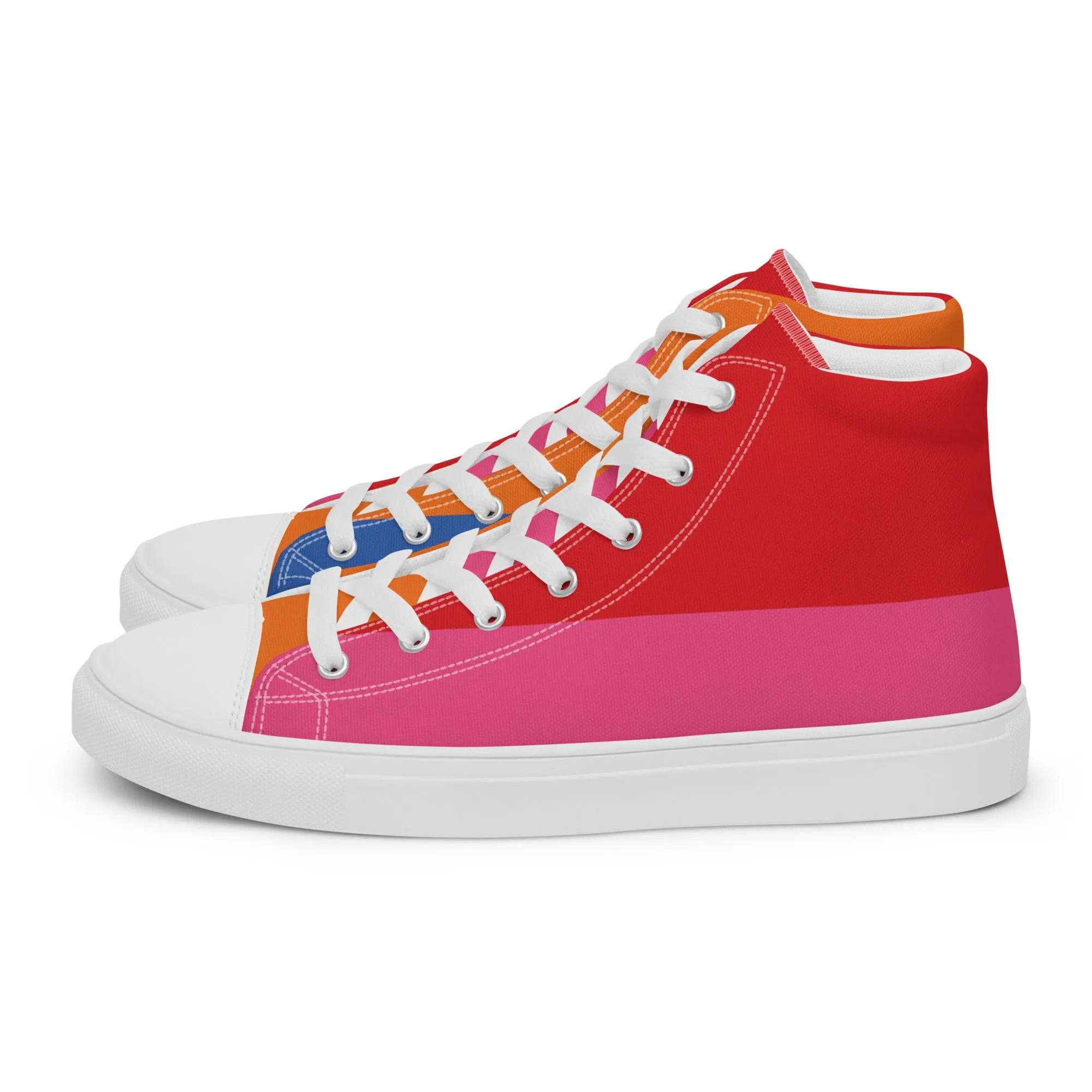 COLORFUL Men’s High Top Canvas Shoes (80's Flow)