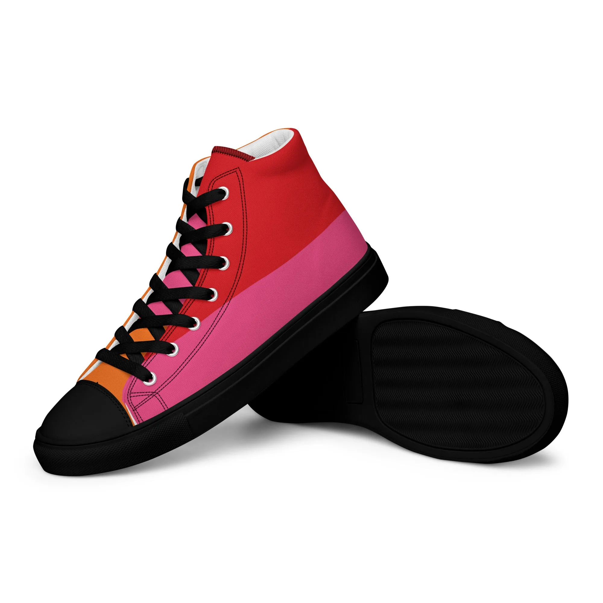 COLORFUL Men’s High Top Canvas Shoes (80's Flow)