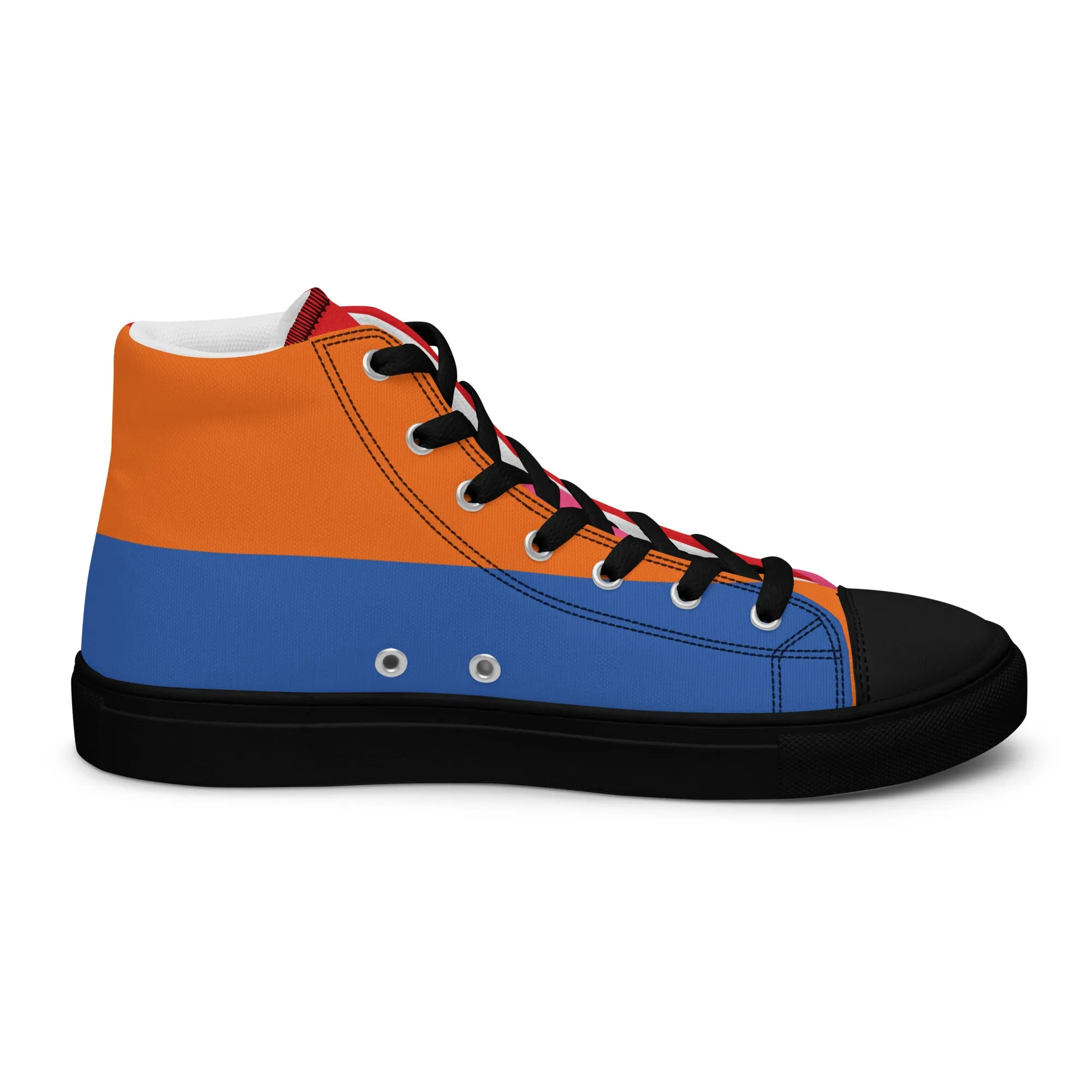 COLORFUL Men’s High Top Canvas Shoes (80's Flow)