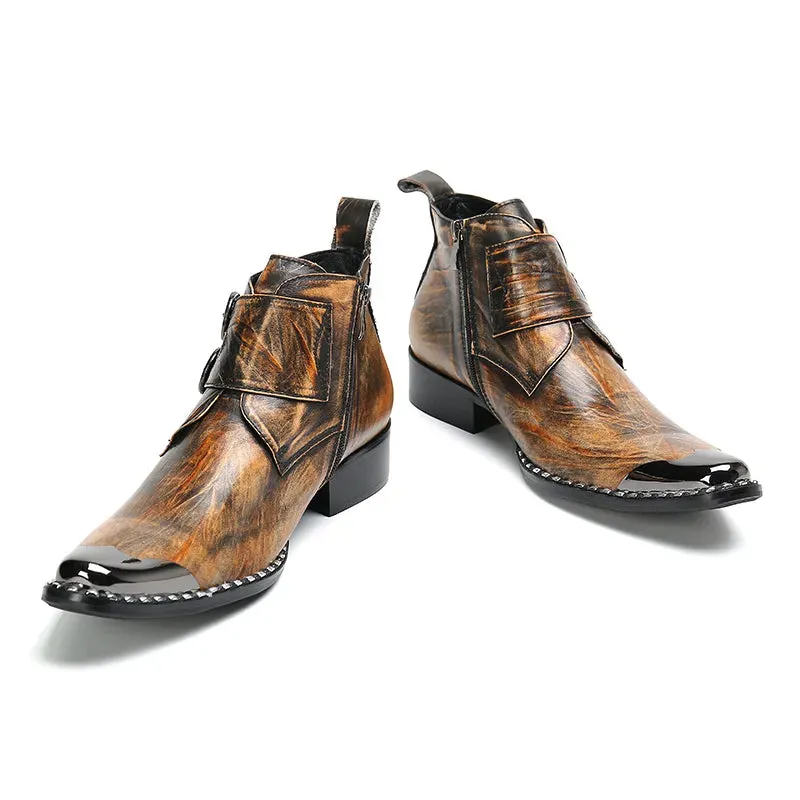 Double Buckle Cowboy Boots