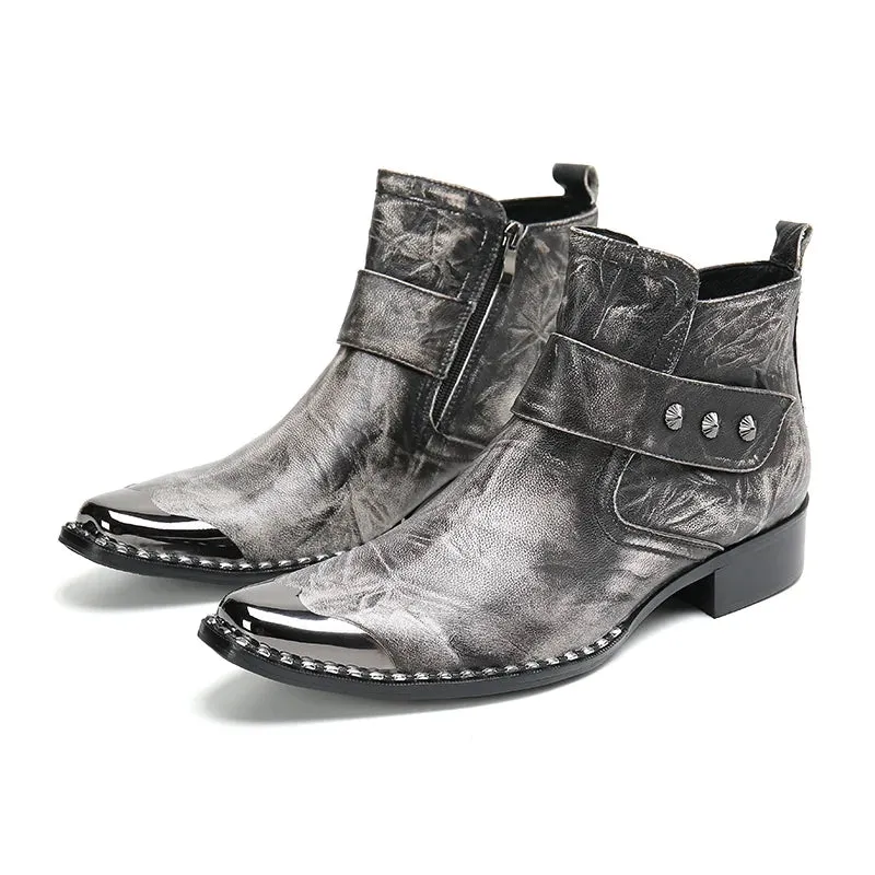 Double Buckle Cowboy Boots