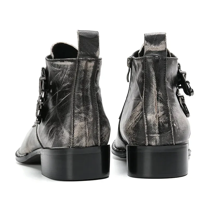 Double Buckle Cowboy Boots