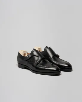 Double Buckle Monk | Russian Grain | Black | 505A