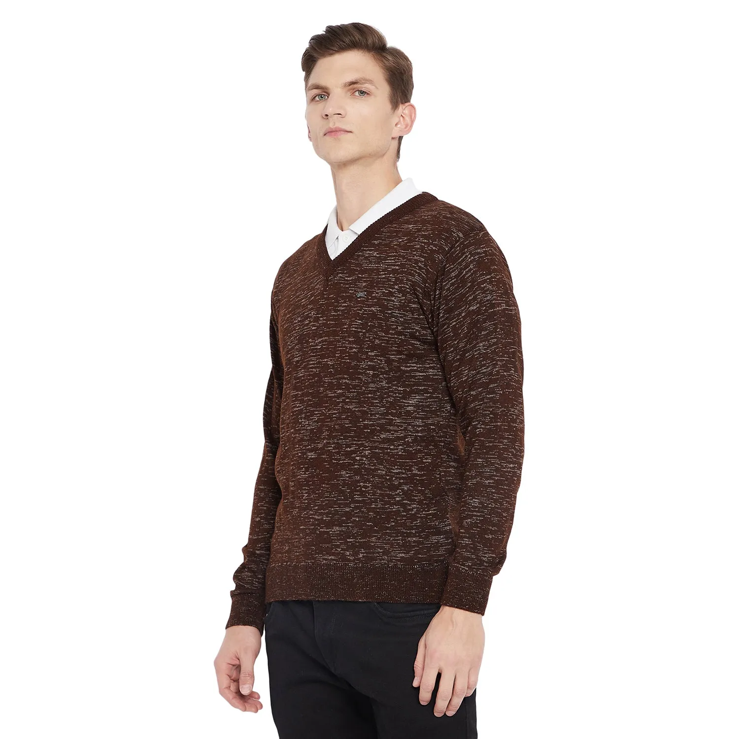 Duke Stardust Men Full Sleeve V Neck Sweater (SDS579)