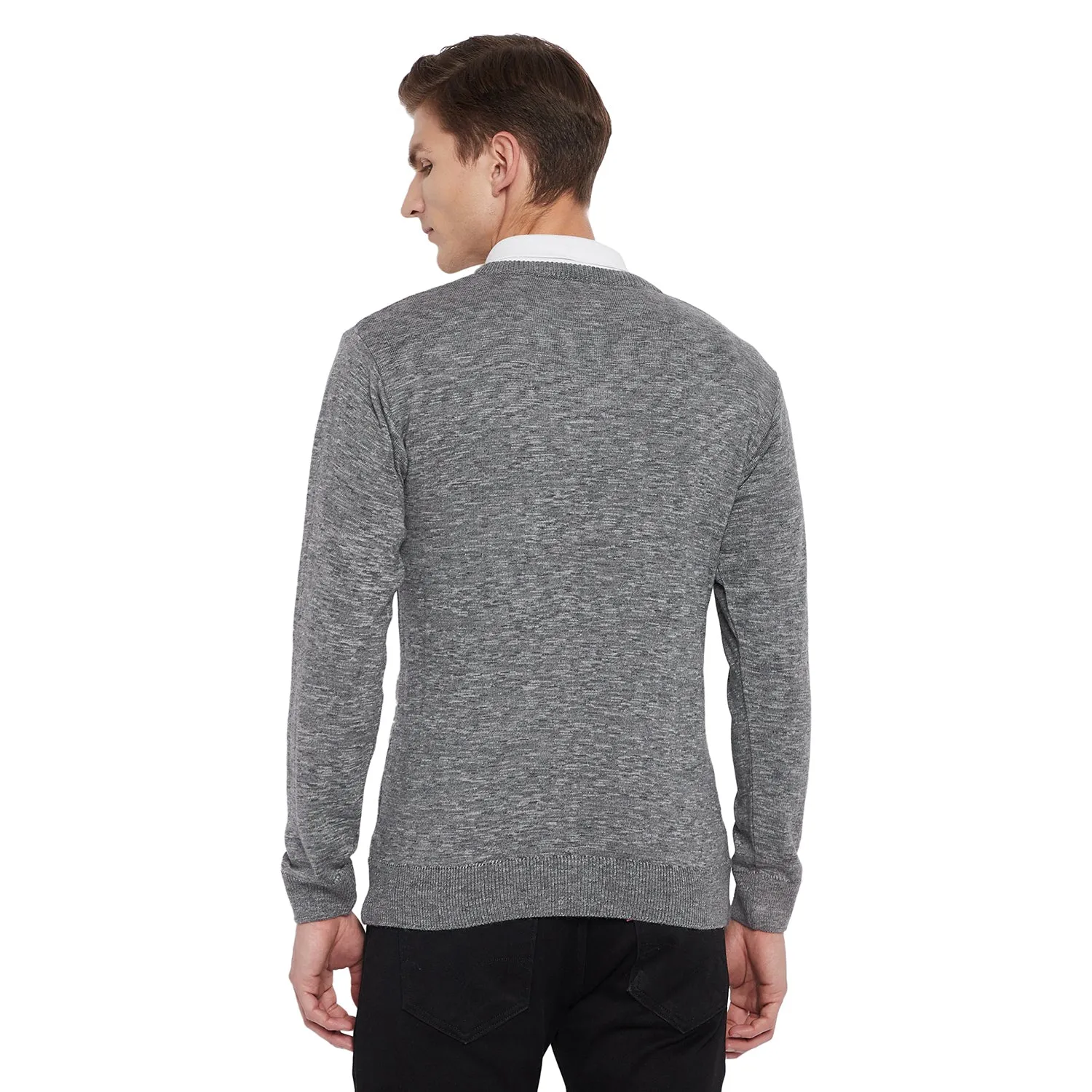 Duke Stardust Men Full Sleeve V Neck Sweater (SDS579)