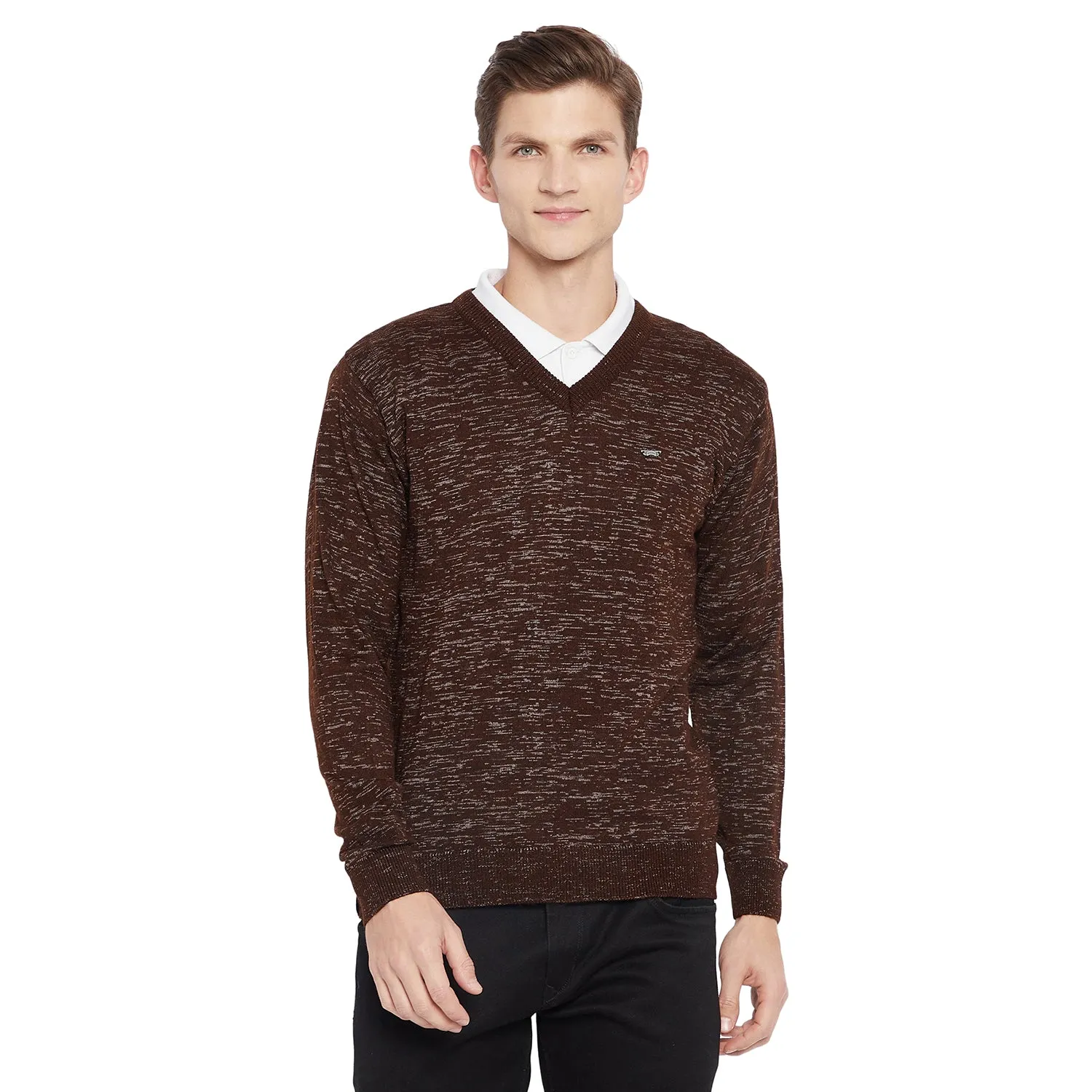 Duke Stardust Men Full Sleeve V Neck Sweater (SDS579)