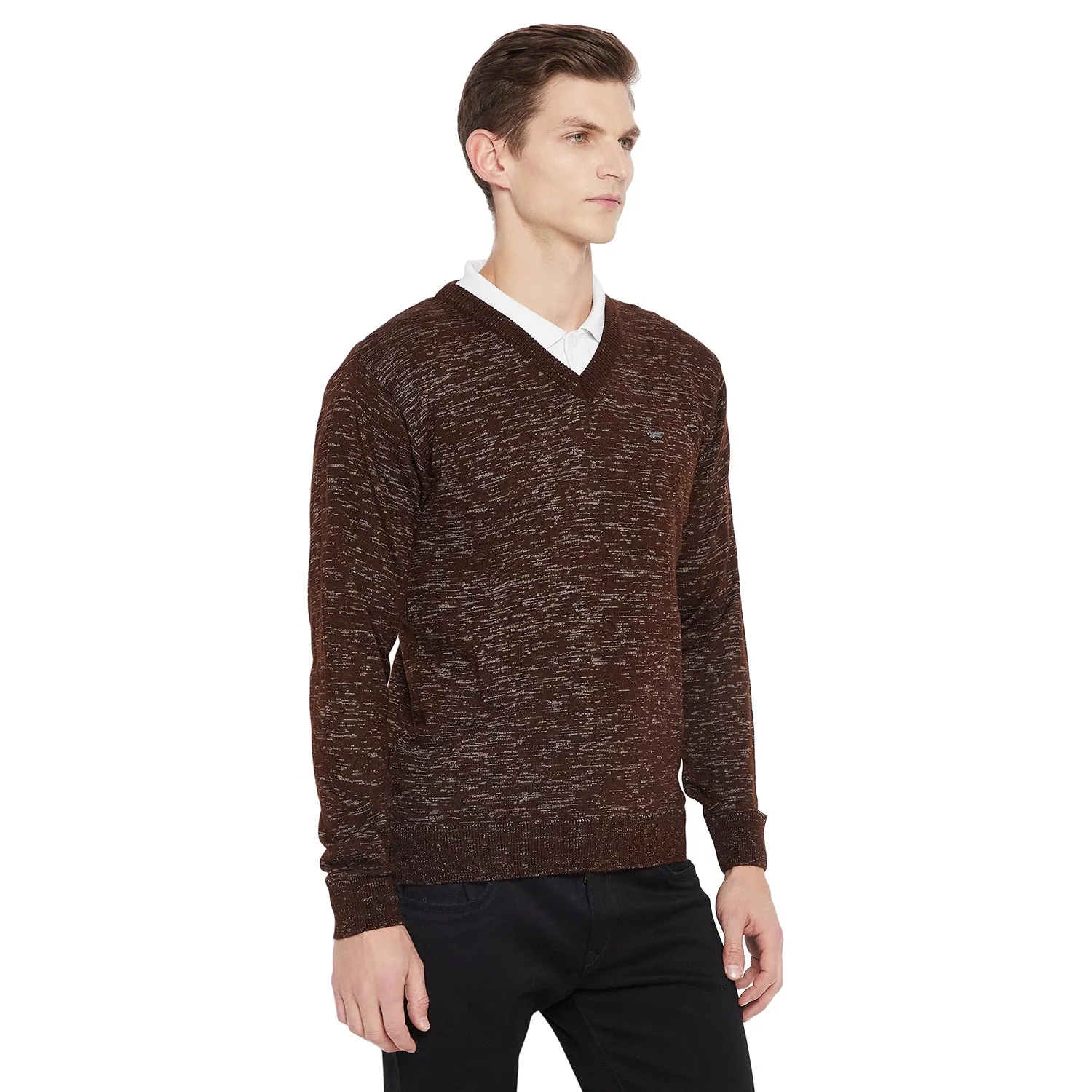 Duke Stardust Men Full Sleeve V Neck Sweater (SDS579)