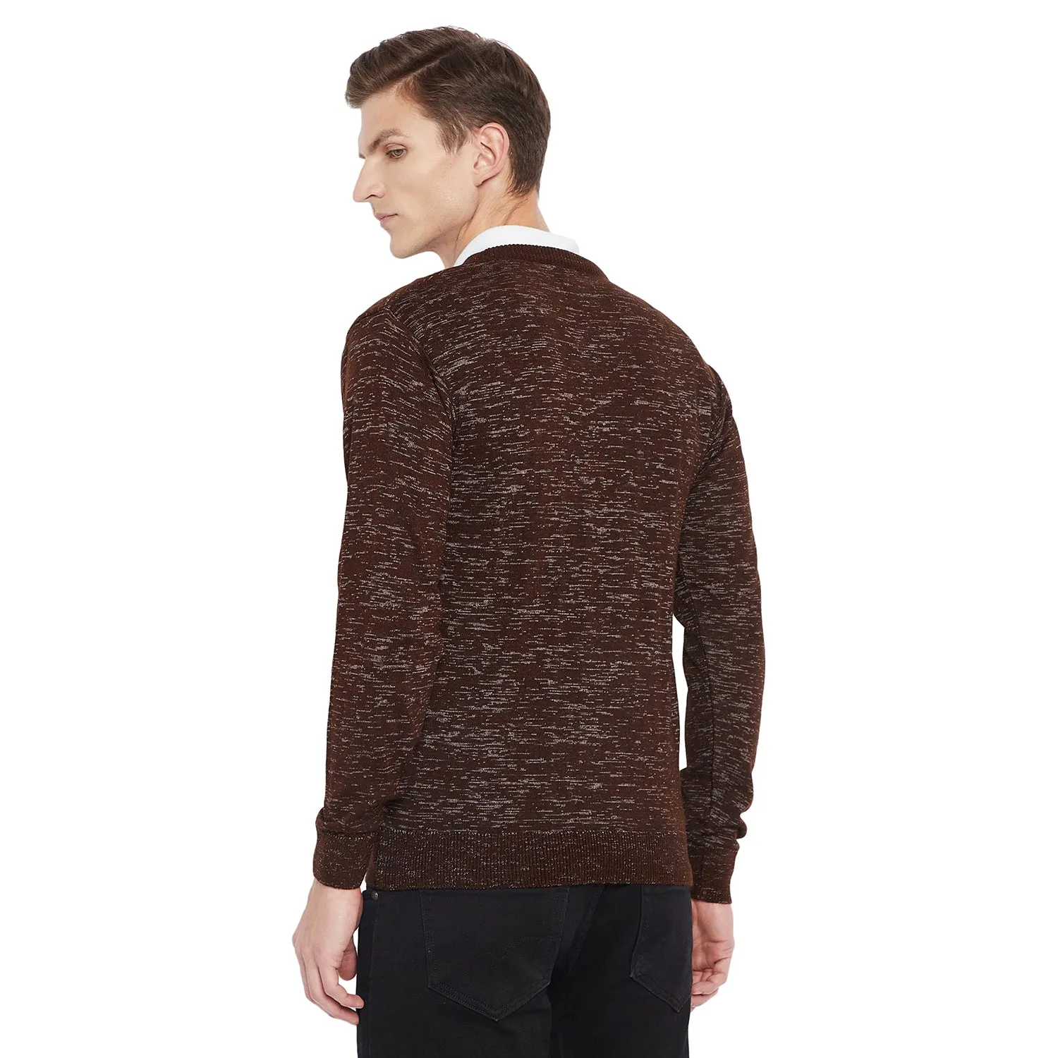 Duke Stardust Men Full Sleeve V Neck Sweater (SDS579)