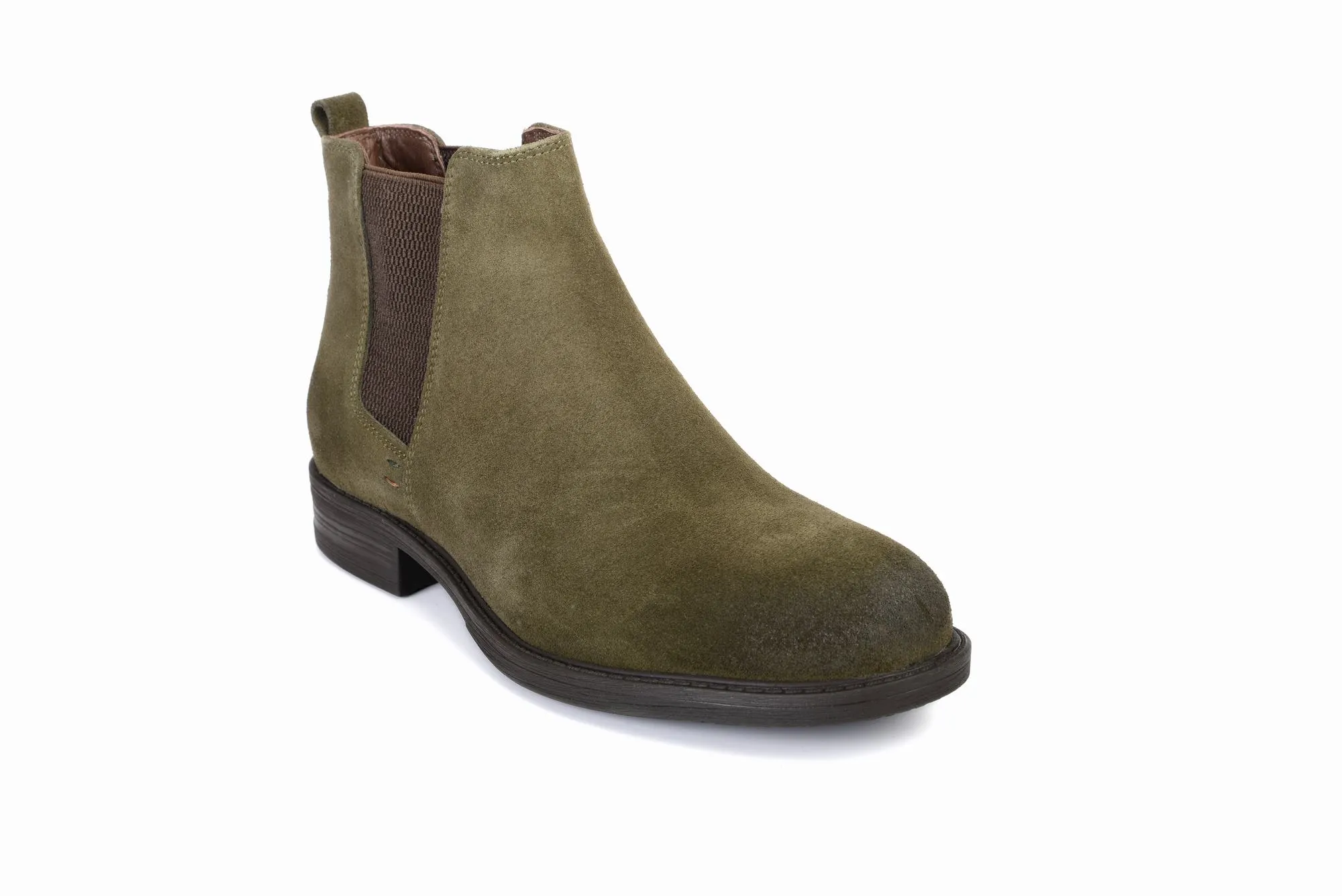 FOOT FEDERATION CHELSEA MENS BOOT SUEDE ARMY GREEN