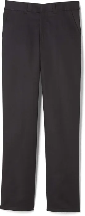 French Toast Boys' Relaxed Fit Twill Pant with Adjustable Waist (Standard, Slim & Husky)