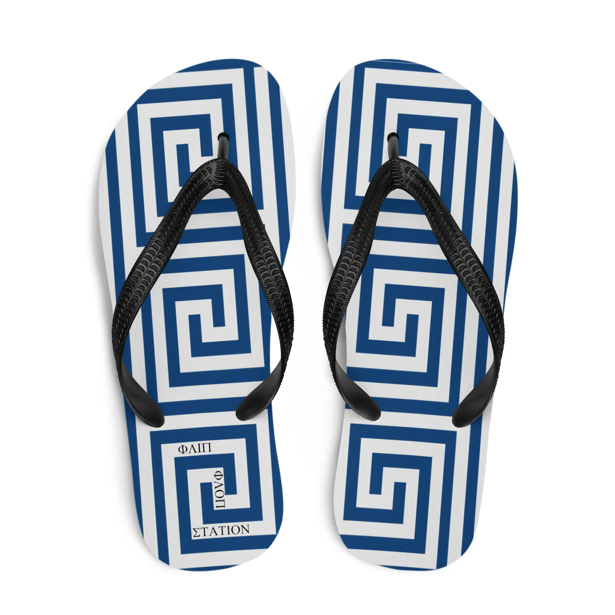 Greek Banner Flip-Flops Design