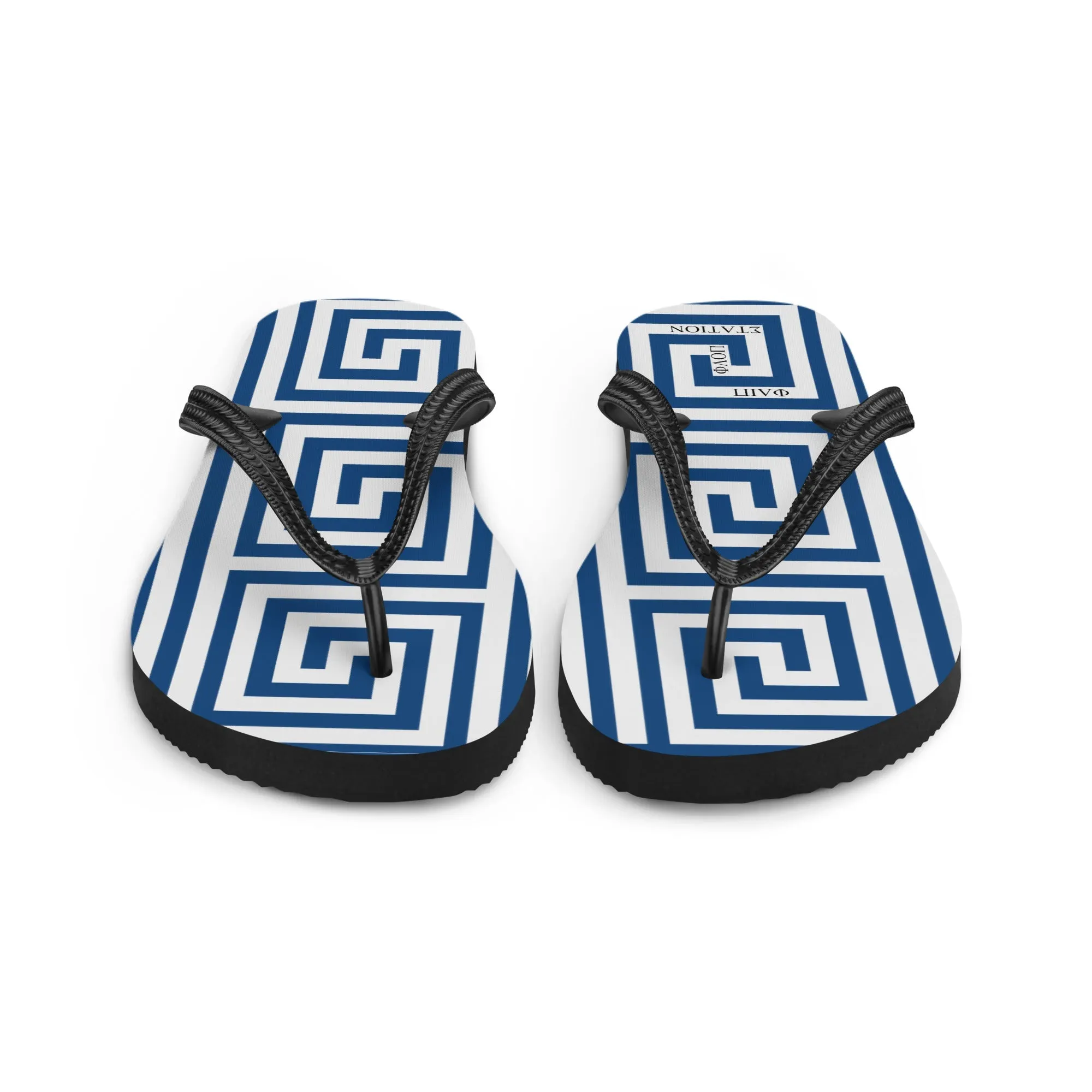 Greek Banner Flip-Flops Design