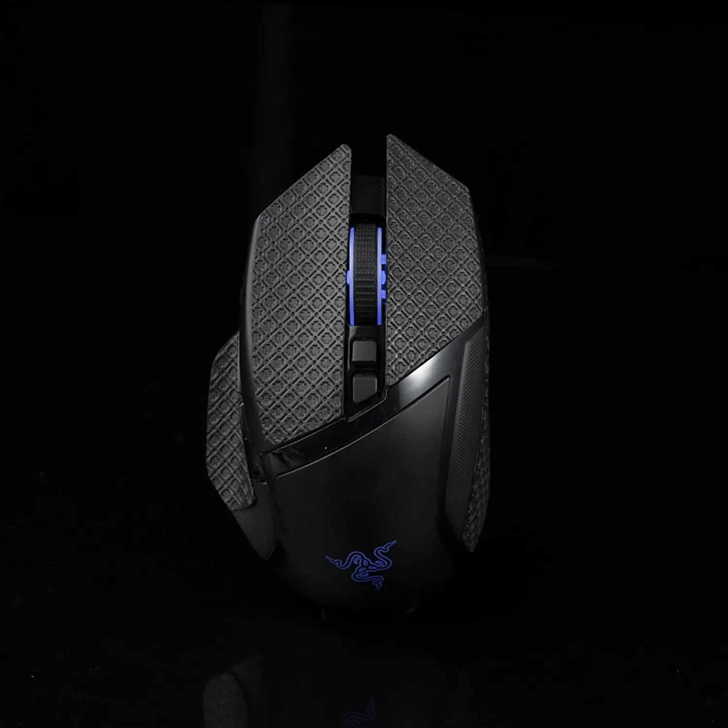 Grip Tape for Razer Basilisk X HyperSpeed, Basilisk Ultimate & V2 - Anti-Slip,Enhanced Control, Suck Sweat,Soft Leather,Improves FPS Gaming Grip [Pre-Cut] Black Thin 0.3mm