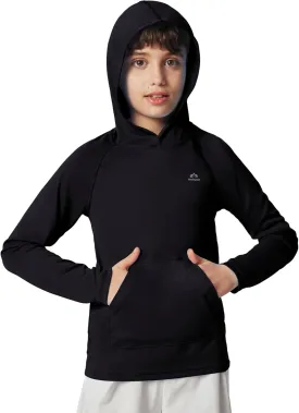 Heathyoga Rash Guard for Boys Swim Shirt UPF 50  UV Sun Protection Hooded Fishing Shirt with Pocket for Toddler Kid