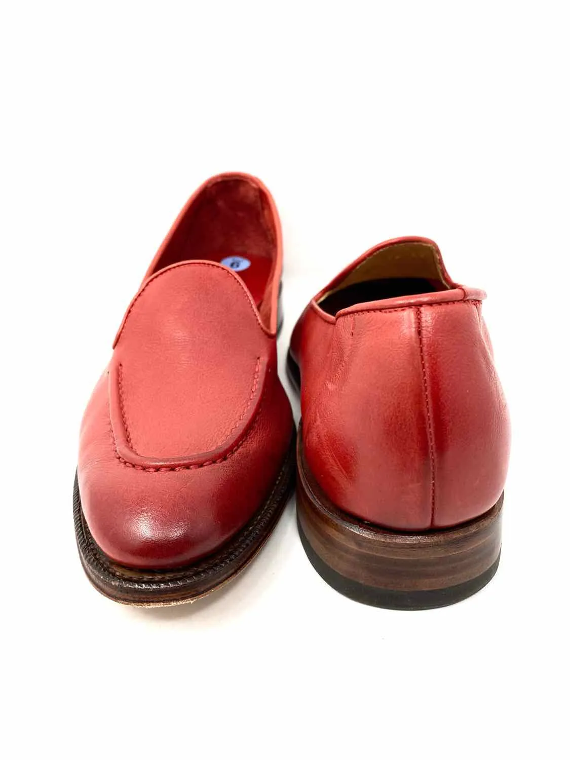 Meermin Women's Red Leather Size 6 Loafers
