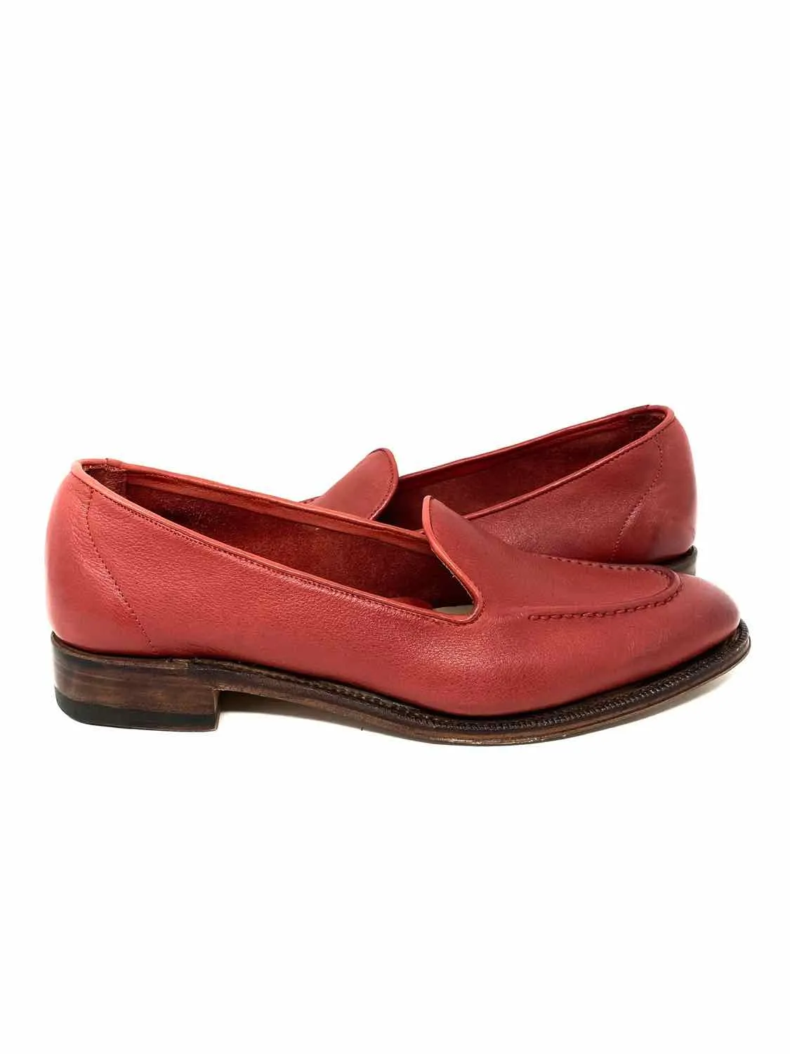 Meermin Women's Red Leather Size 6 Loafers