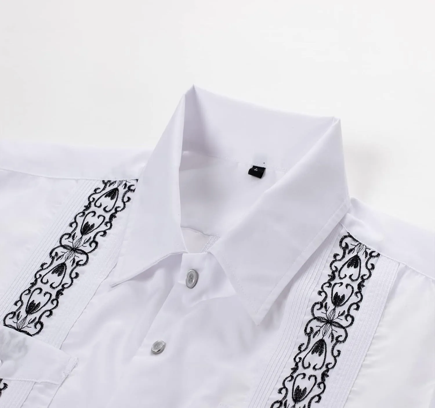 Mens Snap Shirts Casual Guayabera Shirts Short Sleeve