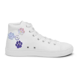 Paw Life - Women's High-Top Canvas Shoes
