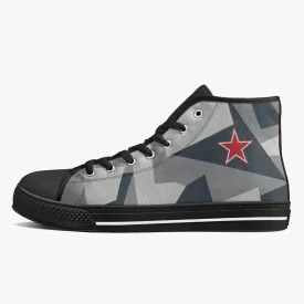 Su-35 Flanker-E "Arctic Splinter" High Top Canvas Shoes
