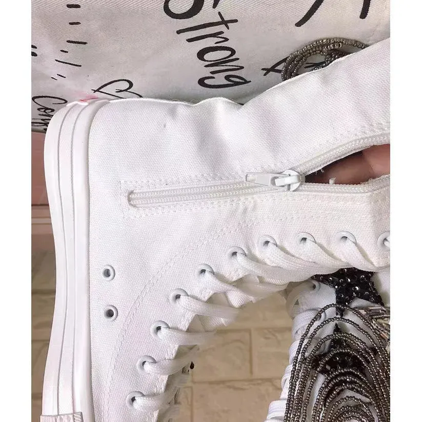 Vulcanized High Top Women's Canvas Shoes