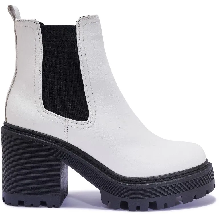 WFFUZZY1 WIDE FIT CHUNKY CHELSEA ANKLE BOOT