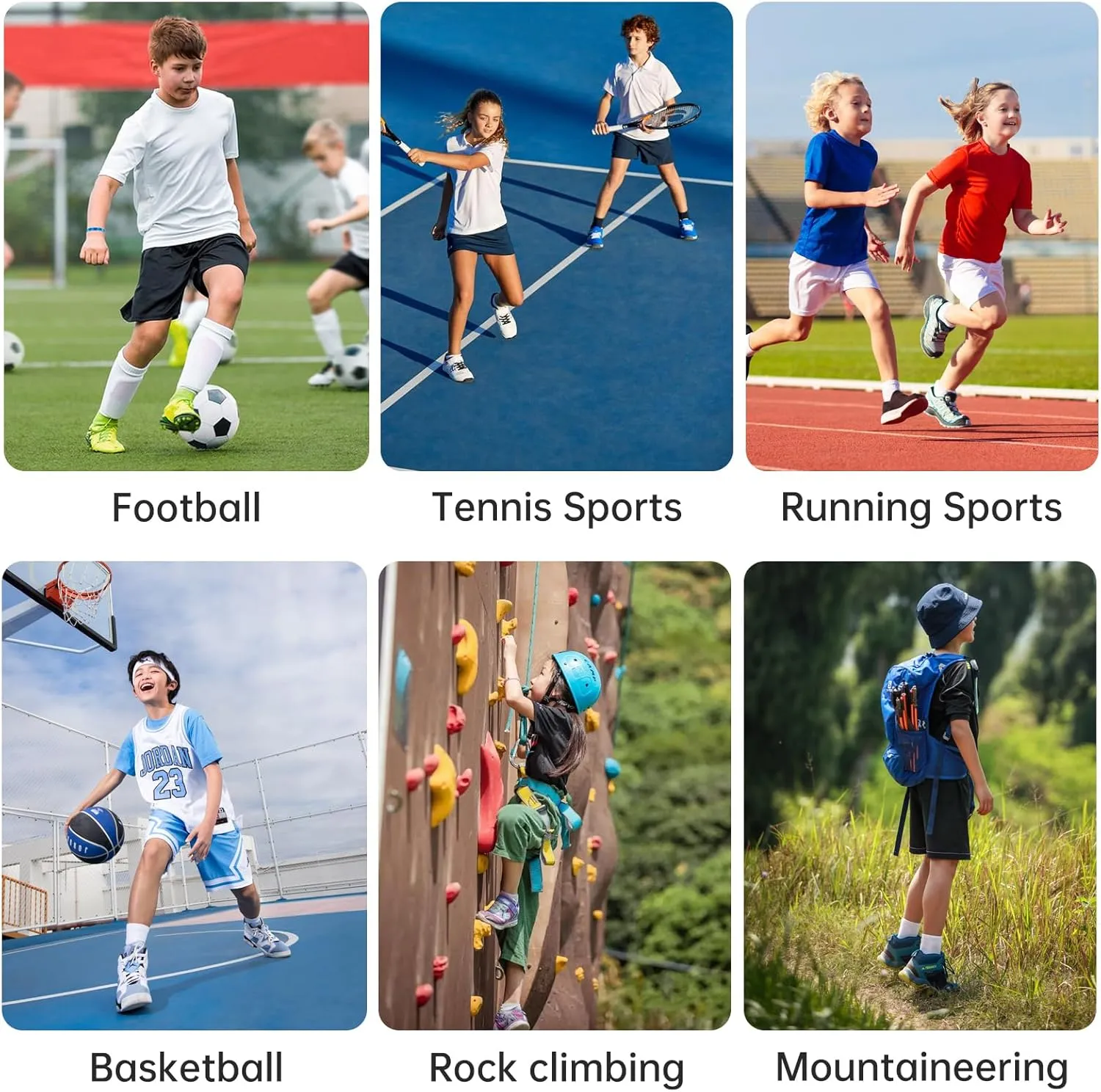Yufree 4 Pairs Youth Grip Soccer Socks Grip Socks Kids Boys Girls Athletic Sport for Baseball Football Basketball